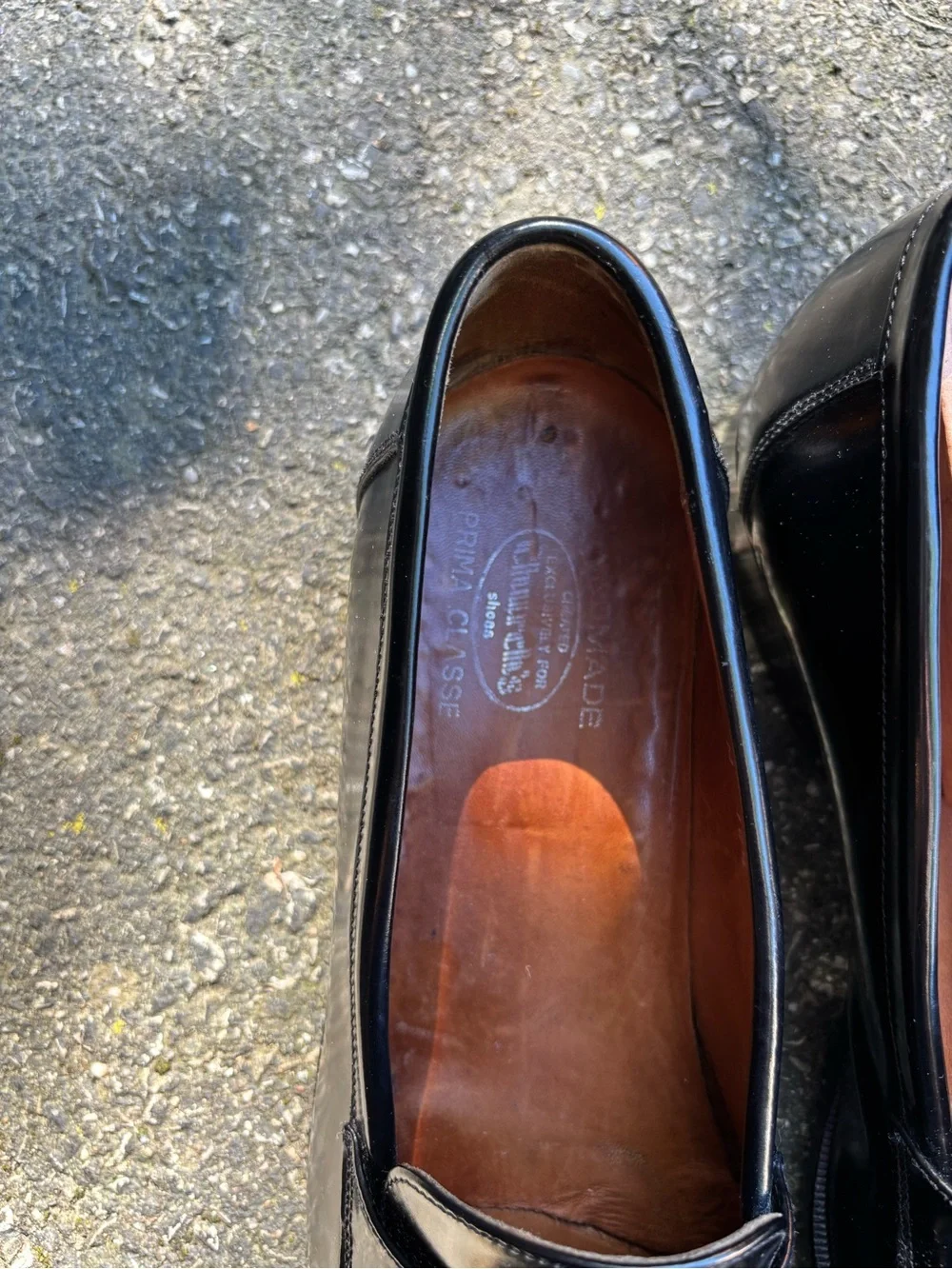 Church’s Black Leather Tassel Loafers - Classic Slip-On Men’s Dress Shoes - Picture 3 of 7
